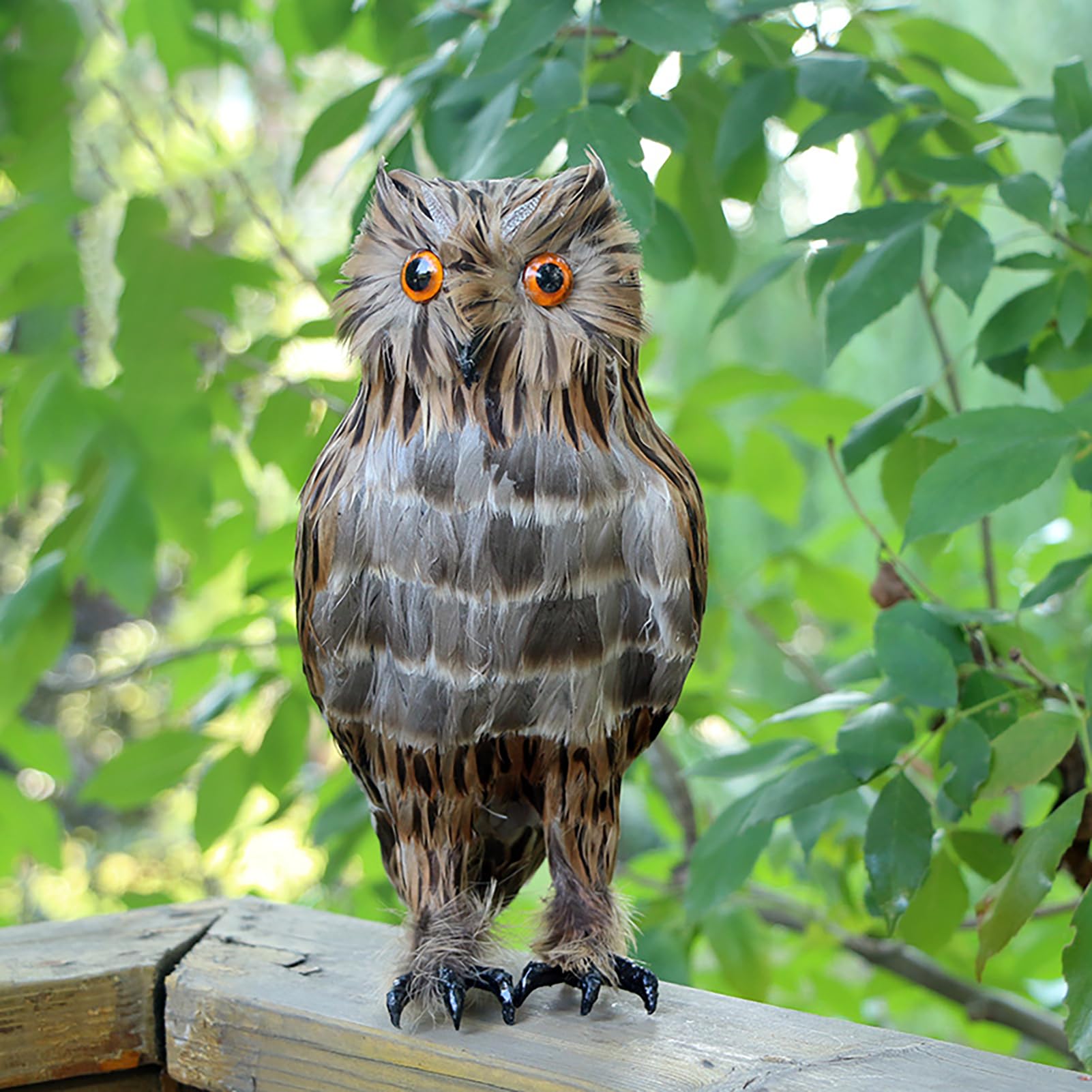 フクロウの剥製 置物 はくせい Amazon.co.jp: フェイクフクロウ リアルな羽のフクロウの置物 10 * 7